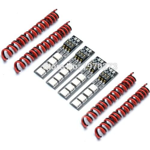 RGB 5050 LED Lights Board 7 Color 16V for 4S lipo w/DIP Switch for QAV250 Robocat Quadcopter drone
