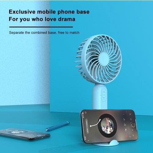 USB Mini charging Fan Use Mobile Holder Portable Multifunction Desktop Home Office ultra-Quiet 3 Speed Adjustable Small Fan
