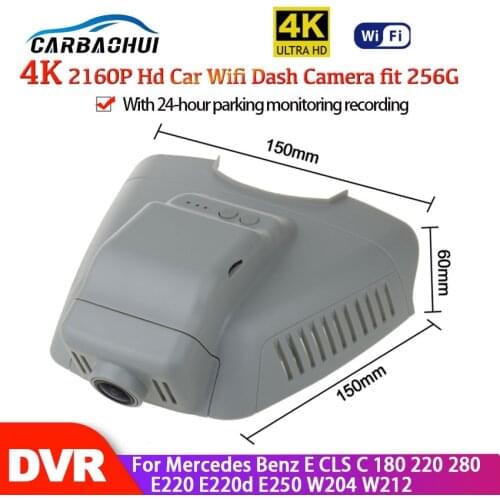Car DVR Wifi Video Recorder Dash Camera Control Phone APP 2160P For Mercedes Benz E CLS C 180 220 280 E220 E220d E250 W204 W212