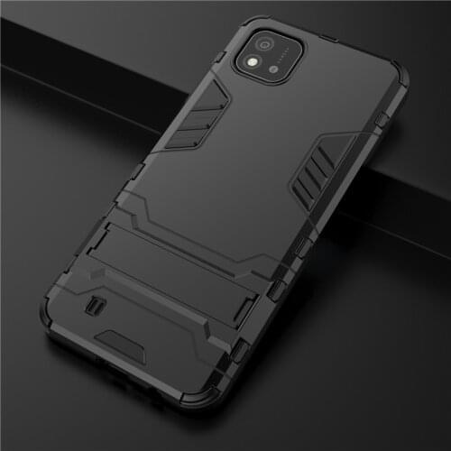 For Oppo Realme C20 Case Realme C21 C25 C15 C12 C11 Back Cover Shockproof Bumper Tablet Holder Stand Armor Phone Case Realme C20