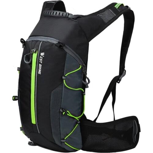 WEST BIKING Waterproof Bicycle Bag Cycling Backpack Breathable 10L Ultralight Bike Water Bag Climbing Cycling Hydration Backpack