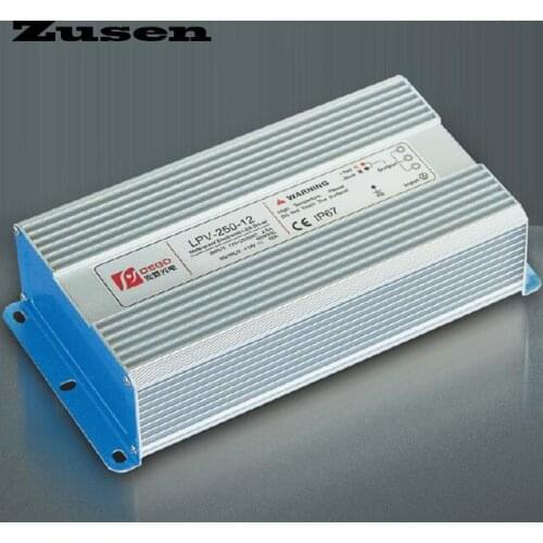 Zusen LPV-250W 12V 24V 36V 48V IP67 protection waterproof switching Power supply