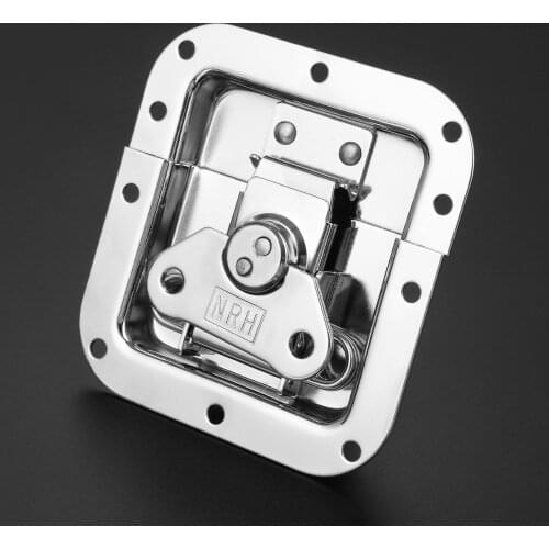 101*108mm Cabinet Butterfly Latch Toolkit Equipment Box Spring Loaded Recessed Lock Toolbox Cabinet Latch Lock For Furniture