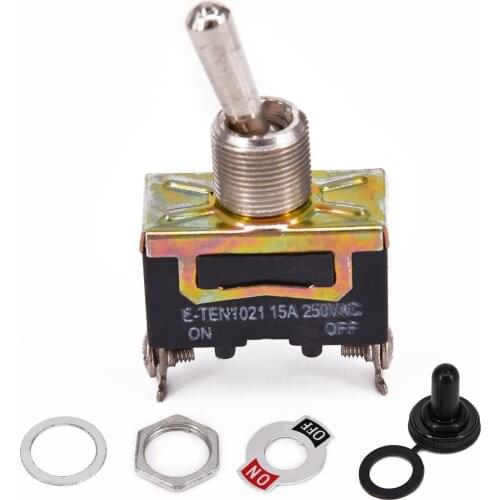 5Pcs Car Dash Light Metal 12 Volt SPST Waterproof Toggle Flick Switch 12V ON/OFF Car Rocker Toggle Switches For Car Boat Yacht