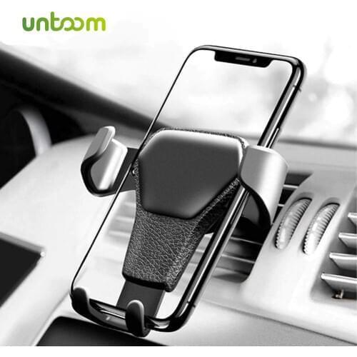 Untoom Gravity Car Phone Holder in Car Air Vent Mount Car Holder Stand for iPhone 7 8 X XS Max Phone Bracket for Samsung Xiaomi