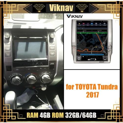 12.1'' vertical screen car GPS navigation DVD multimedia player auto radio for TOYOTA Tundra 2017 GPS head unit HD touch screen
