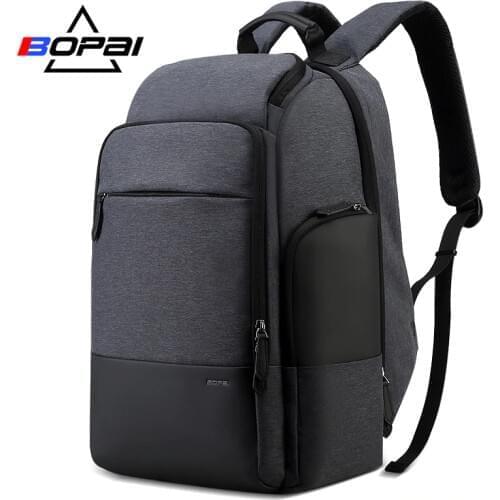 BOPAI 17 Inch Laptop Backpack Large Men Travel Backpack 40 Litres Weekend Travelling Big Backpack Male Waterproof back pack