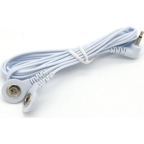 Cable009 2.35mm Type 2pcs Button Electro Shock Cable SM Player Electric Shock Sex Toys for Adult Game Medical Themed Toys