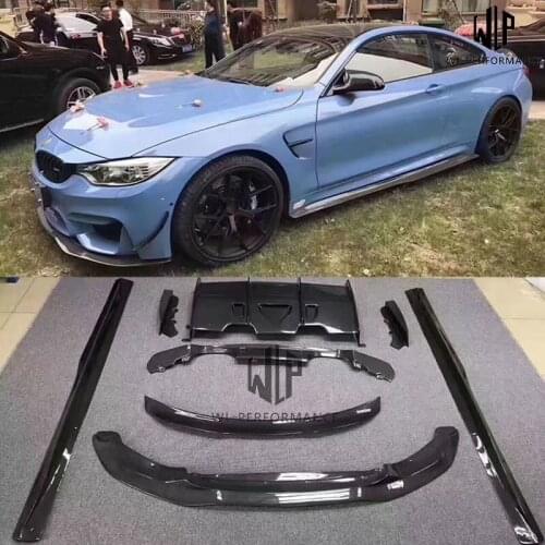 F80 M3 F82 M4 Carbon Fiber Car body kit Front Lip Rear Diffuser Side Skirts Rear Spoiler For BMW F80 M3 F82 M4 PSM Style 14-17