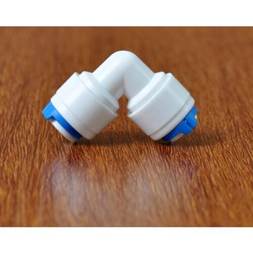 Fit 3/8" 9.52mm OD Tube 90 Degree Elbow POM Quick Fitting Connector For Aquarium RO Water Filter Reverse Osmosis System