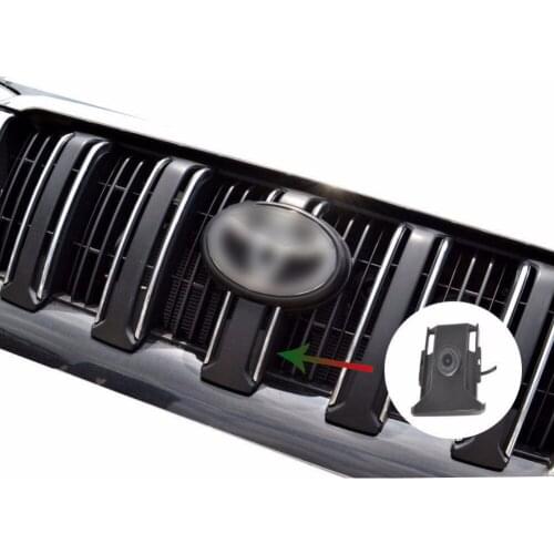 JanDeNing Car Vehicle Front View Logo Embeded Camera for Toyota Prado 2014 Waterproof Wide Degree