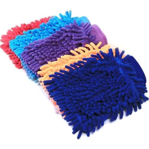 Easy Microfiber Car Kitchen Household Wash Washing Cleaning Glove Mit New Care Mitt Lined Gloves Furniture Glass Dust Waterproof