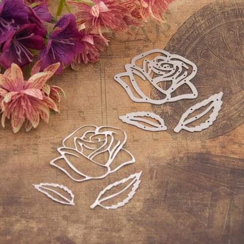 Metal rose leaves Cutting Dies Stencils for DIY Scrapbooking photo album Decorative Embossing DIY Paper Cards