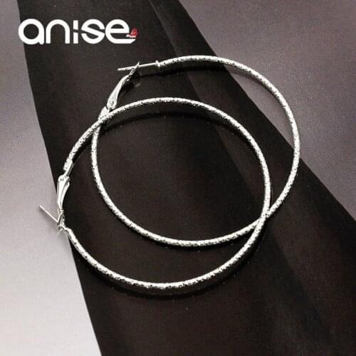 Fashion Ladies Simple Gold color Big Circle Hoop Earrings Bamboo Pattern Carved Round Earring for Women Party Statement Jewelry