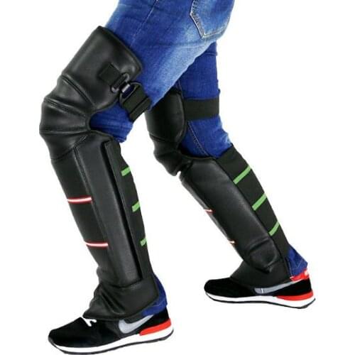 Motorcycle Warm Kneepad Legs Warmer Motorbike Riding Protective Knee Pads Windproof Winter PU Leather Waterproof