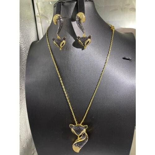 JaneKelly Luxury Big2pcs Jewelry Set With Cubic Zirconia for Women Bridal Party Wedding Accessories Saudi Arabic Dubai