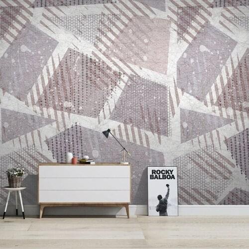 Custom Any Size Mural Wallpaper Nordic Modern 3D Abstract Geometric Line Fresco Living Room TV Background Wall Papel De Parede