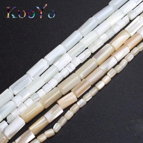 Natural Color Cylindrical Shape Trochus Shell Loose Stone Beads For Jewelry Making DIY Bracelet Necklace 3.5x3.5/4x8/5x10mm 15