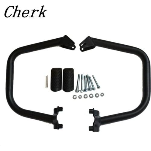 New Motorcycle Black Highway Engine Guard Crash Bar With Rubber Cover For Harley Street 500 750 XG500 XG750 2014-2017 16 15