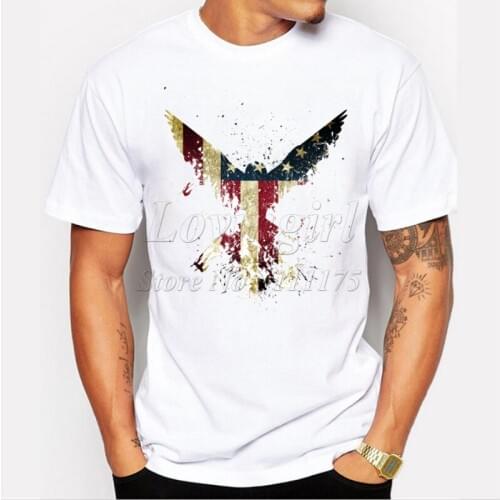 Newest 2019 mens fashion short sleeve america eagle printed t-shirt Harajuku funny tee shirts Hipster O-neck cool tops