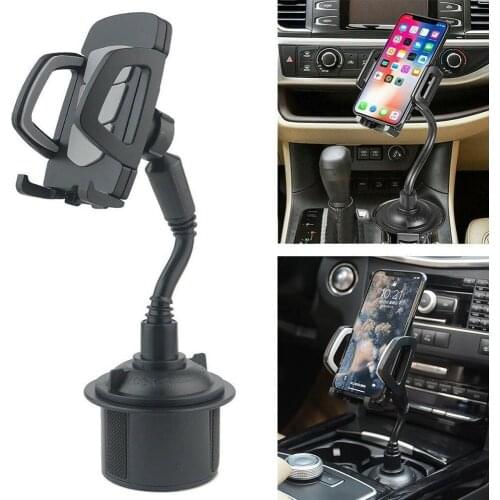 New Universal 360 Degree Adjustable Car Phone Mount Gooseneck Cup Holder Stand Cradle for Cell Phone IPhone GPS