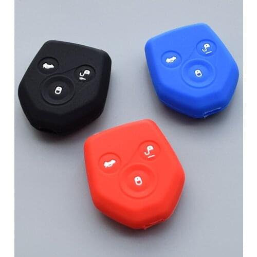 Silicone rubber car key cover case for subaru Legacy Forester Outback Impreza Liberty B9 Tribeca Baja 3button key