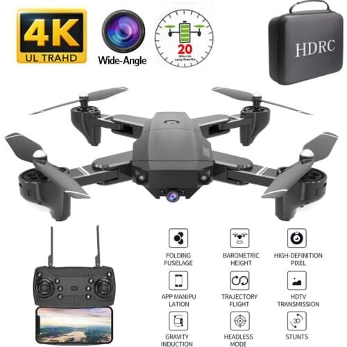 4K Drones Folding Quadrocopter Drone With Camera HD Selfie Drone profissional Headlss Mode Gravity sensing Rc Helicopter Drones