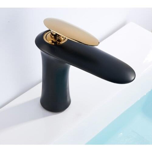 Bathroom Basin Faucet Vanity Vessel Deck Mounted Sink Tap Hot and Cold Water Mixer Tap Crane Single Handle Wash Basin Faucet