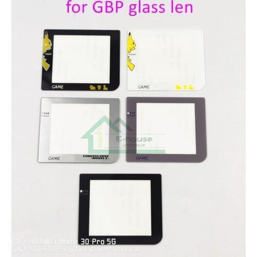 Glass Screen Lens For GBP lcd cover For Gameboy pocket Lens Protector with back sticker