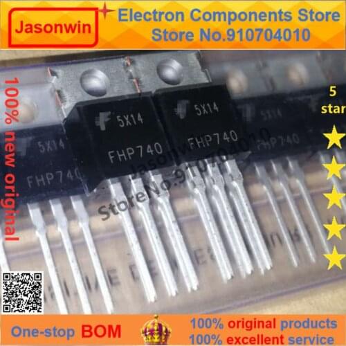 100% nuevo 50 unids/lote original MOSFET FHP740 TO-220 400V 10A Transistor