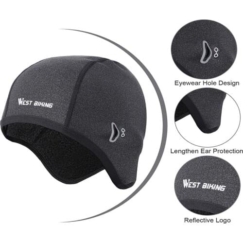 Cycling Cap Winter Warm Road Bike Bicycle Cap Running Skiing Motocycle Riding Hat Windproof Fleece Mountain Thermal Headwear