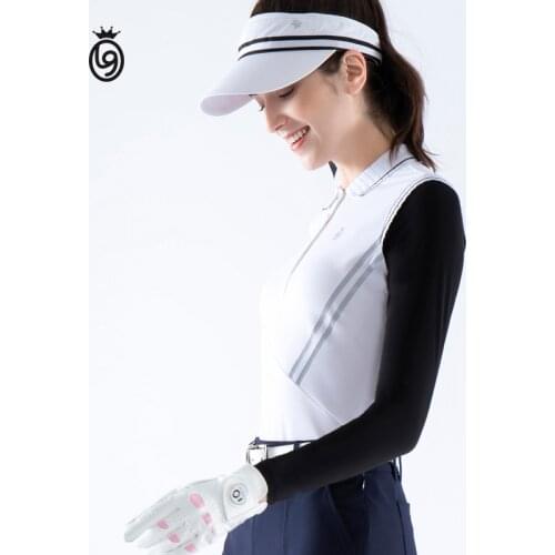 Golf womens long-sleeved t-shirt thin ice silk sunscreen clothing spring and summer golf clothing womens top slim jersey