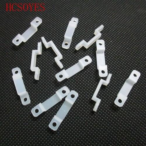 1000 pcs Silicon clip led Connector rgb chip For 8mm 10mm 12mm Width PCB Light Strip Flexible Light Strips fixing holder