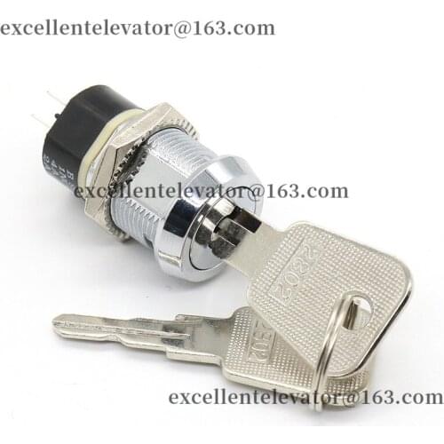 2802 1NC-1NO Elevator Power Lock Base Station Lock LOP Lock With Key Use for Mitsubishi 1 Pack=2 Pieces