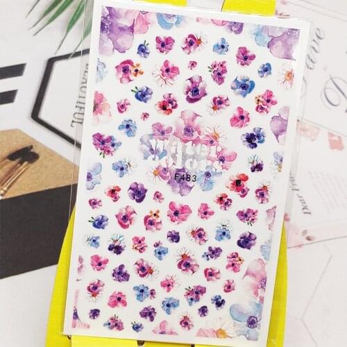 3D Nail Sticker Decals Flowers Stamen Design Nail Art Decorations Stickers Sliders Manicure Accessories Nails Decoraciones