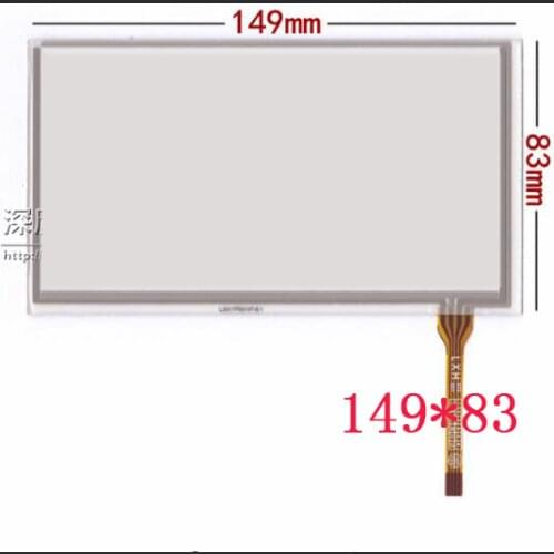 6.1 inch touch screen 6 inch A061VW01 DVD vehicle navigation universal handwriting screen 149*83 screen