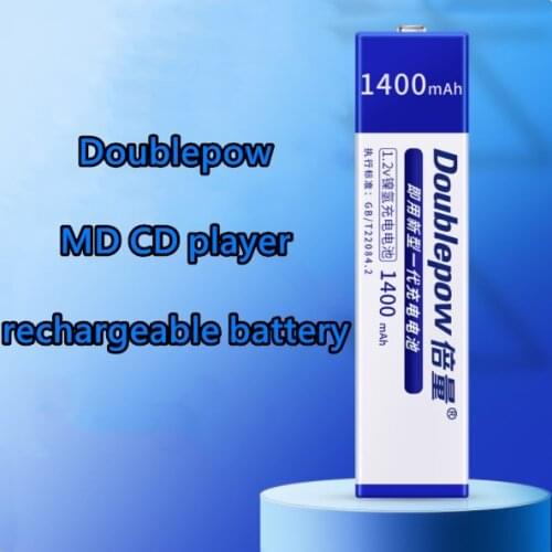 Doublepow MD CD player rechargeable gum battery 1400MA 7/5F6C NH-14WM Ni-MH 1.2v battery