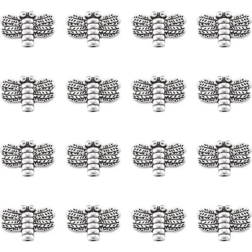 50pcs Alloy Beads Tortoise Dragonfly Metal Spacer Charms Beads for DIY Jewelry Making Necklaces Bracelets