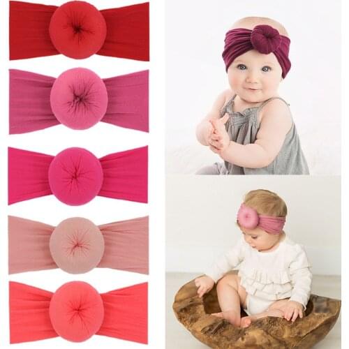 Pellet Baby Hairbands Super Elastic Fit For 0-10 Years Olds Kids Solid Simple Children Headbands Photo Accessories Bandeau