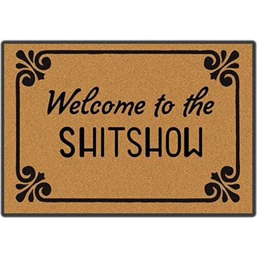 Welcome to The Shitshow Doormat Entrance Floor Mat Funny Doormat Door Mat Decorative Indoor Outdoor Doormat