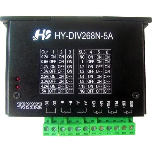 TB6600 stepper motor driver 2phase 12-48VDC 5A for NEMA17 NEMA23 motor CNC router controller