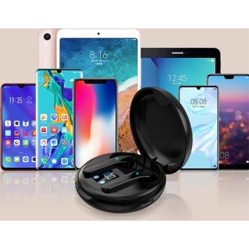JS82 TWS Headphone Wireless Stereo Headset LED Digital Display Sport Earbuds For iPhone Samsung Huawei Xiaomi Bluetooth Earphone