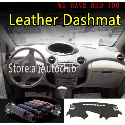 For Toyota Platz Echo 1999 2000 2001 2005 Leather Dashmat Dashboard Cover Dash Mat Sunshade Carpet Car Styling auto accessories
