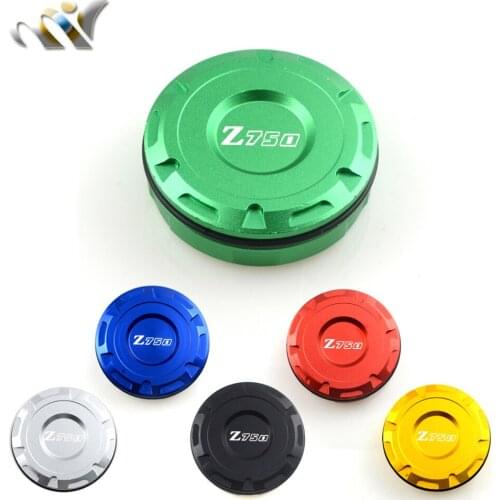 Motorcycle CNC front Brake Fluid Reservoir Cover Cap For Kawasaki Z750S Z750 S Z 750S 2004-2005