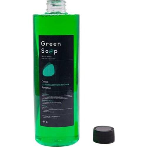 500ml Painting Cleaning Tool Skillful Manufacture Superior Quality Green Natural Algae Liquid Tattoo Cleaning Solution