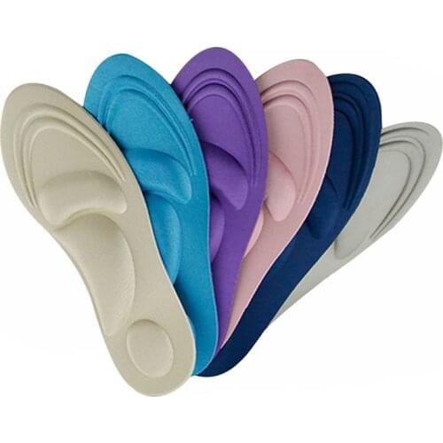 Foot Master 4D Memory Foam Orthopedic Insoles For Shoes Women Men Flat Feet Arch Support Massage Plantar Fasciitis Sports Pad