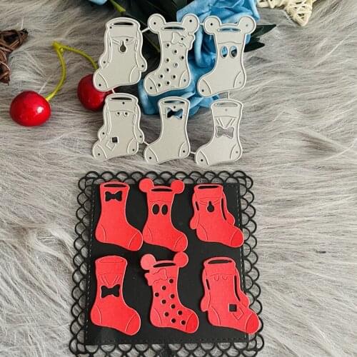 Christmas socks mouse head scrapbook die Metal Cutting Dies DIY Scrapbook Paper Cards Embossing Craft Die Cut handmade craf