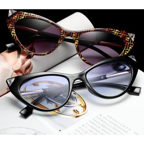 New Cat Eye Square Sunglasses For Women Retro Glasses Frame Fashion Party Vintage UV400 Sun Glasses Wholesale 2021