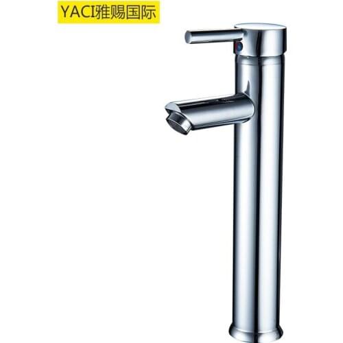 Vidric Copper raised basin faucet Hot and cold faucet Above counter basin faucet