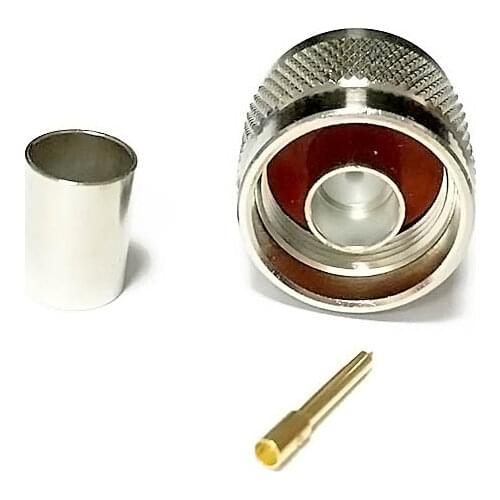 1PC new N male RF coaxial cable connector crimping LMR300 straight nickel-plated adapter